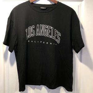 Los Angeles California Oversized t-shirt Black XL